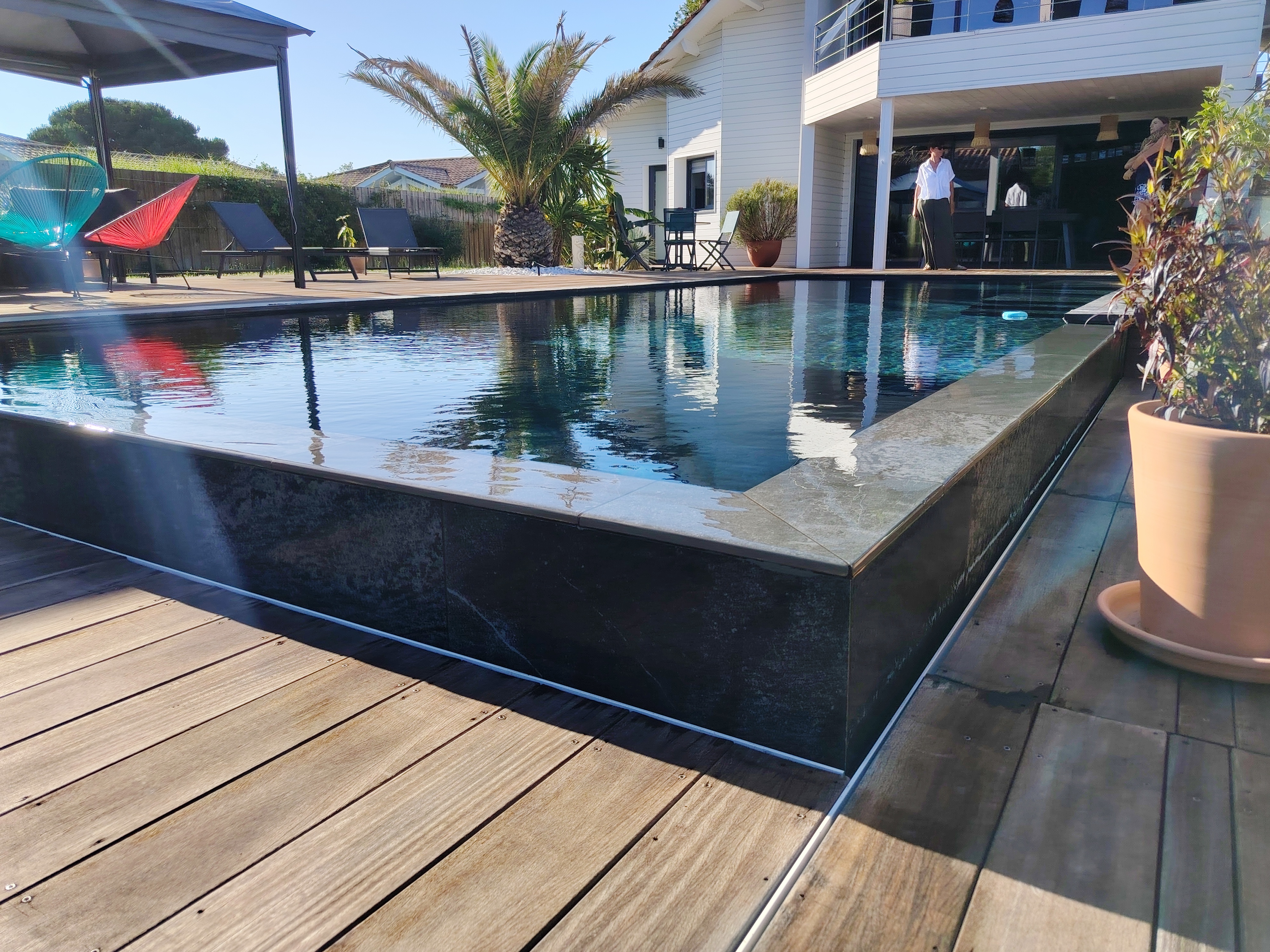 Chantier de rénovation de piscine